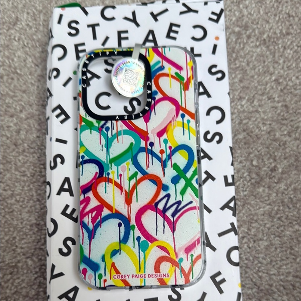 Colorful Heart iPhone 14 Pro case